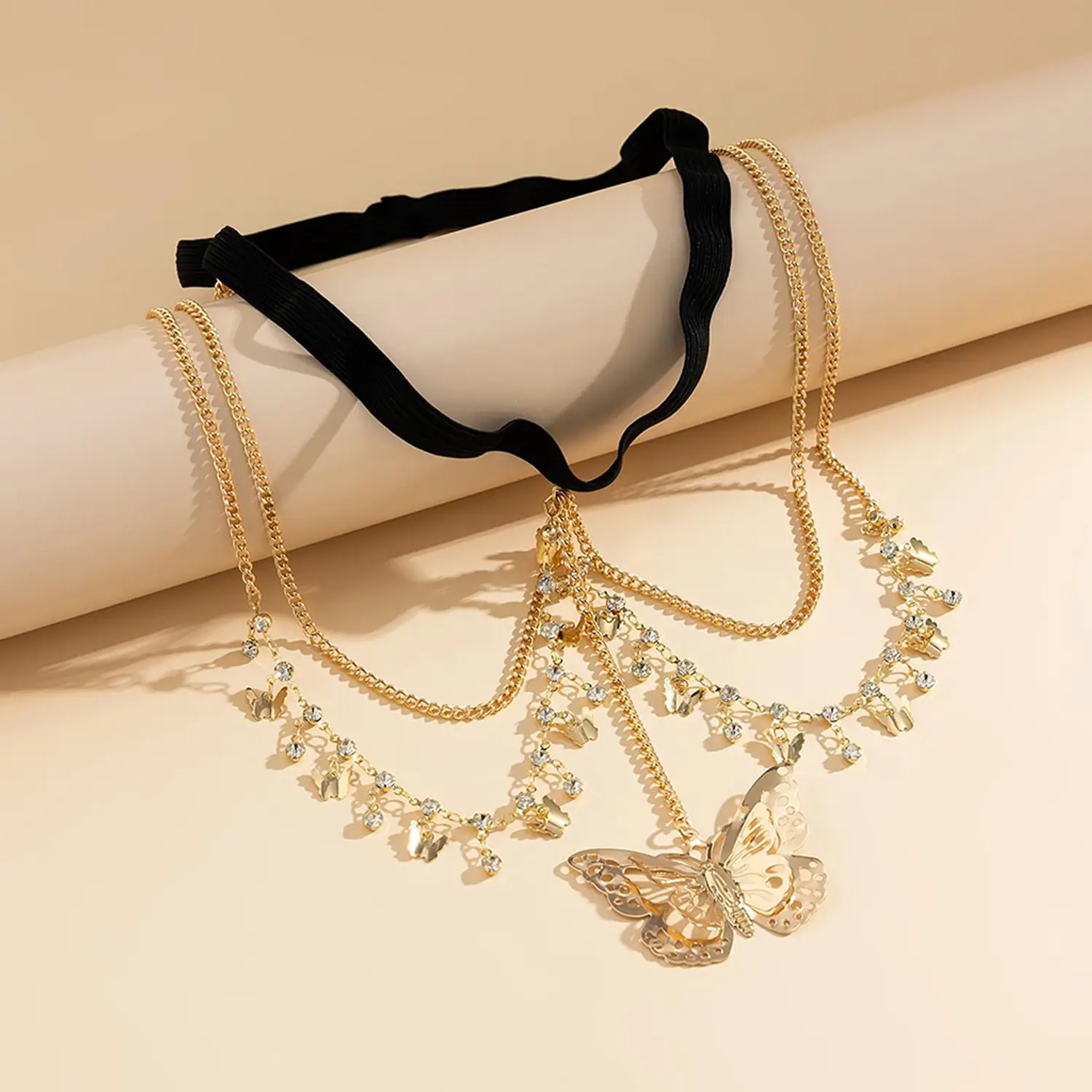 Crystal Butterfly Leg Chain - Image 2