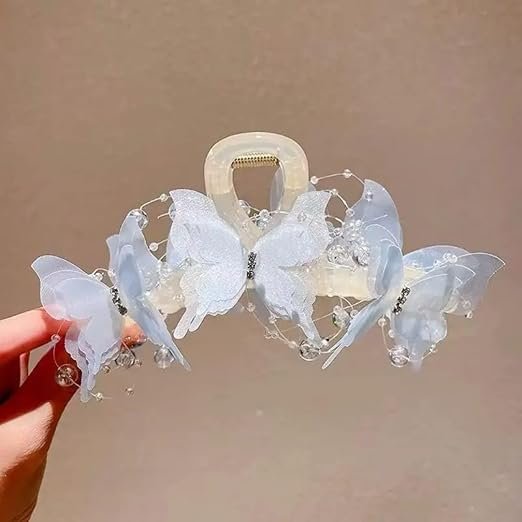 High-End Fairy Rhinestone Hair Clips Large Butterfly - Image 3