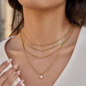 Lumi Drop Layered Necklace
